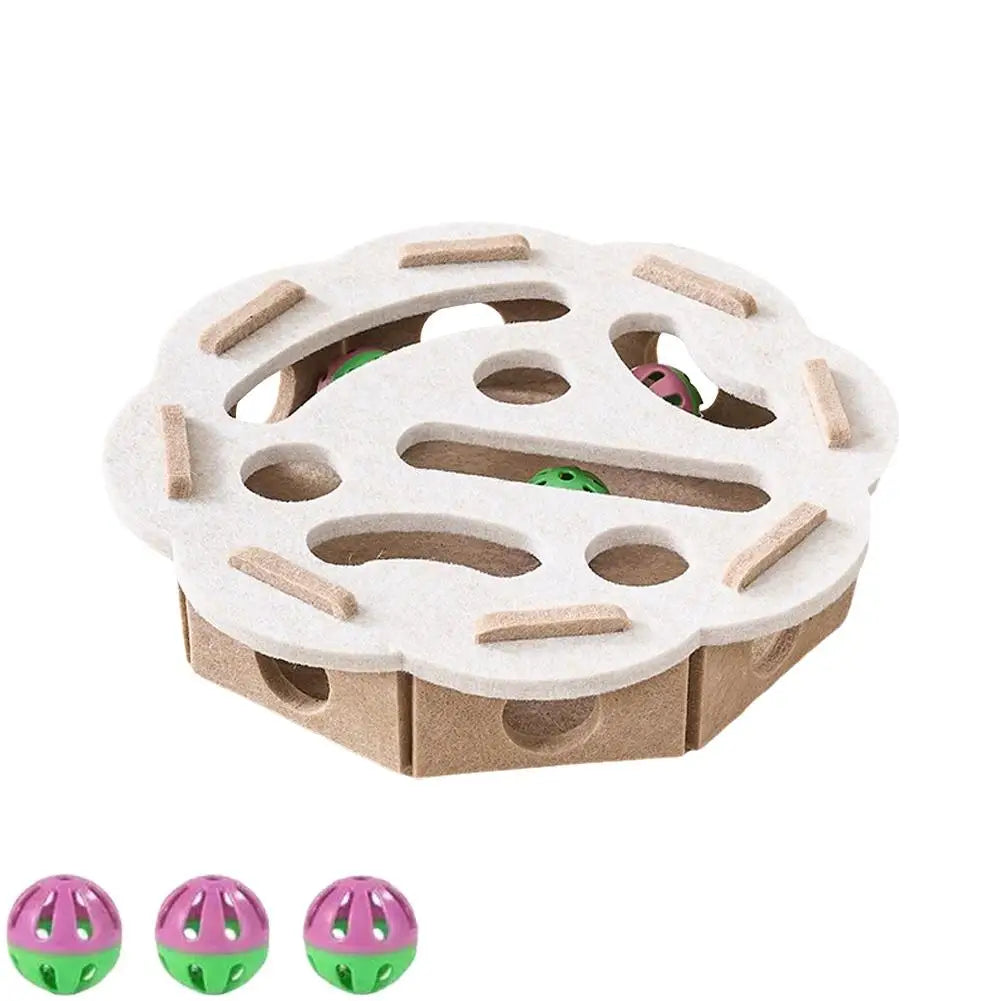 Cat Puzzle Treat Ball - Interactive Food Dispenser Toy