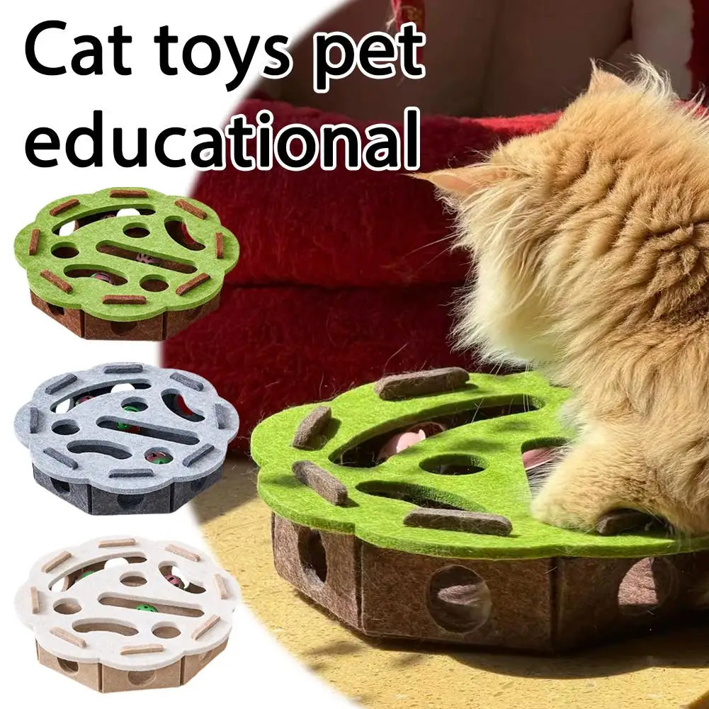 Cat Puzzle Treat Ball - Interactive Food Dispenser Toy