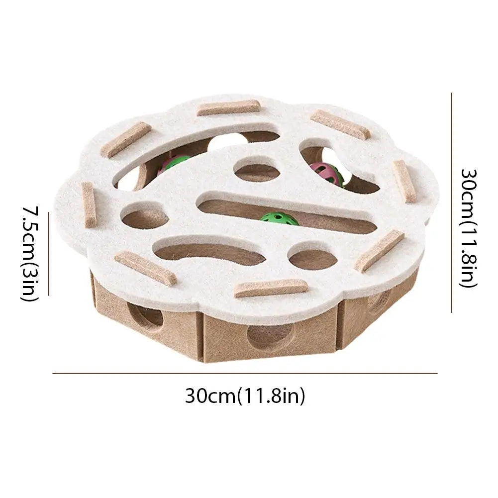 Cat Puzzle Treat Ball - Interactive Food Dispenser Toy