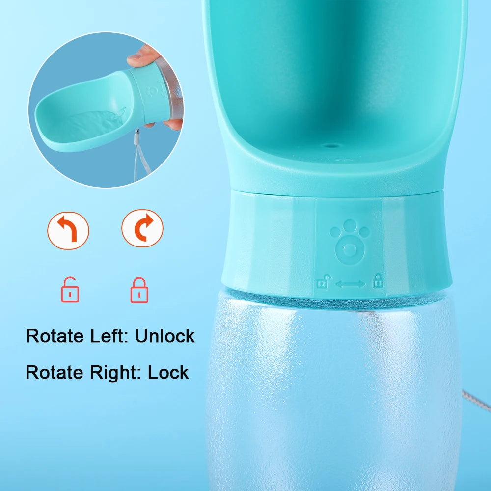 Portable Dog Water Bottle - Leak-Proof Travel Dispenser
