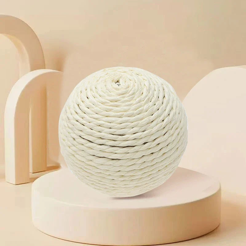 Natural Sisal Cat Scratcher Ball - Eco-Friendly Claw Care