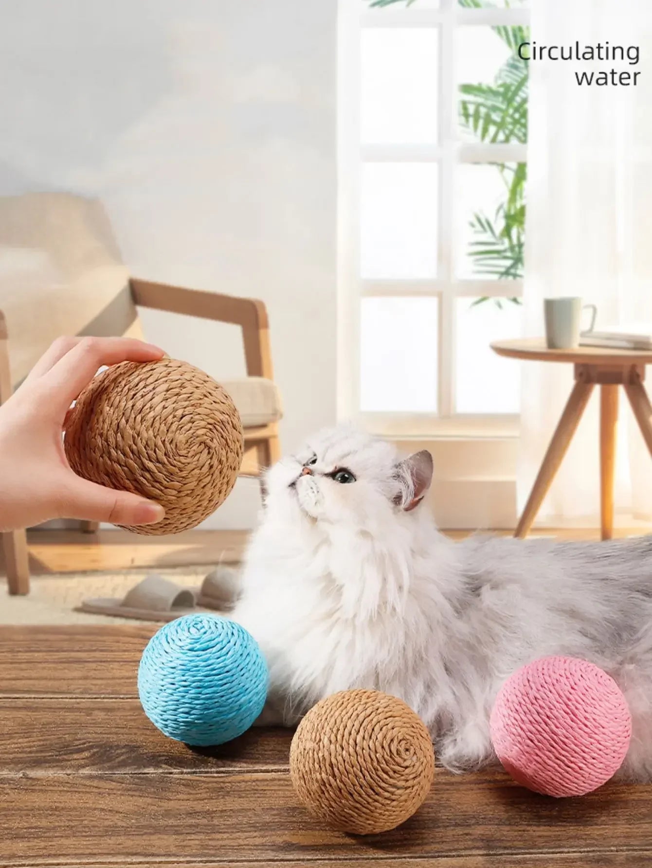Natural Sisal Cat Scratcher Ball - Eco-Friendly Claw Care