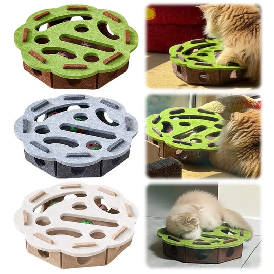 Cat Puzzle Treat Ball - Interactive Food Dispenser Toy