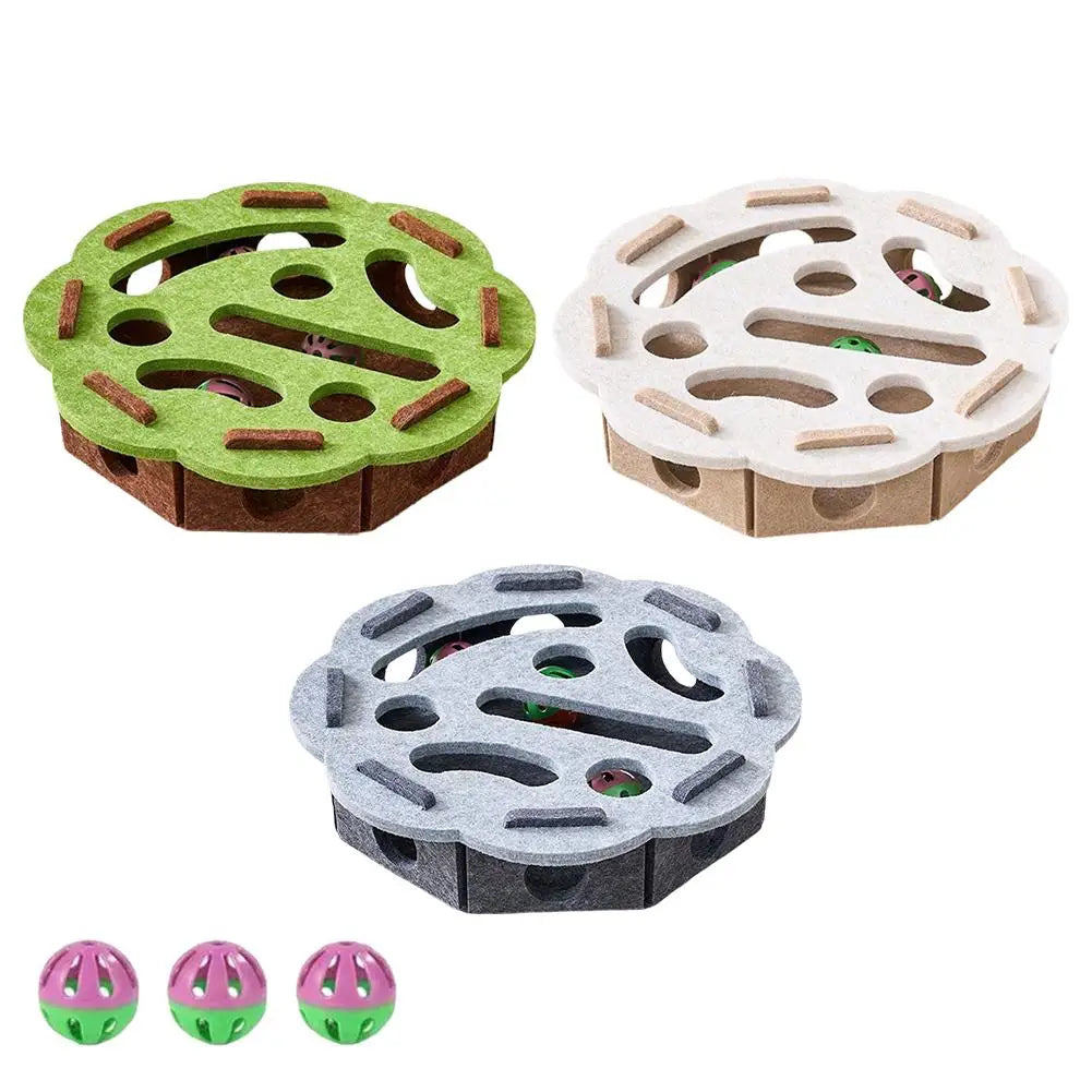 Cat Puzzle Treat Ball - Interactive Food Dispenser Toy