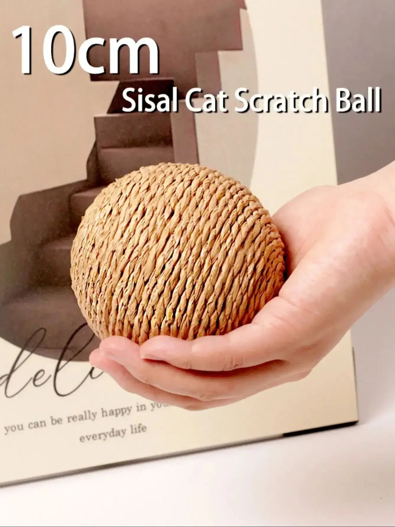 Natural Sisal Cat Scratcher Ball - Eco-Friendly Claw Care