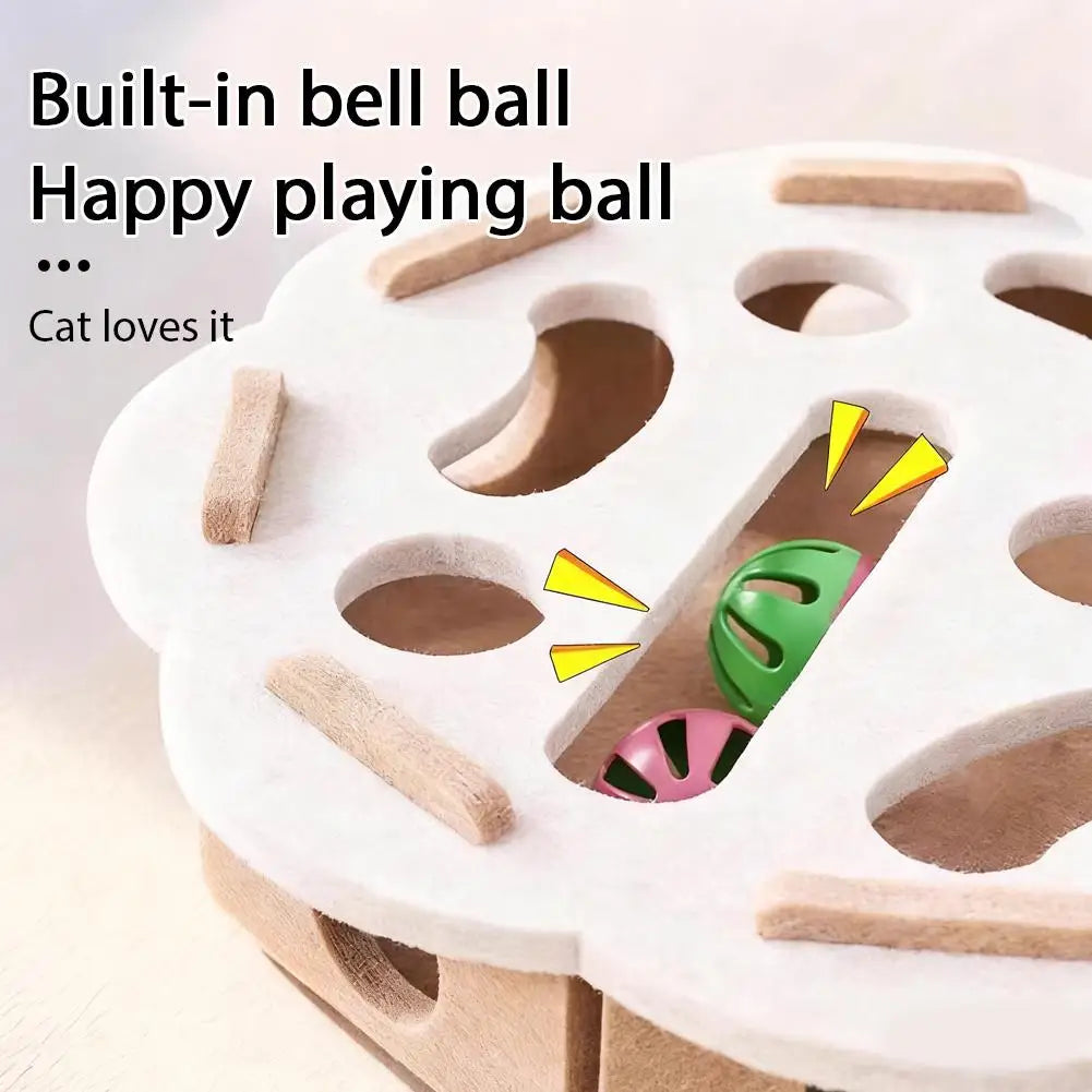 Cat Puzzle Treat Ball - Interactive Food Dispenser Toy