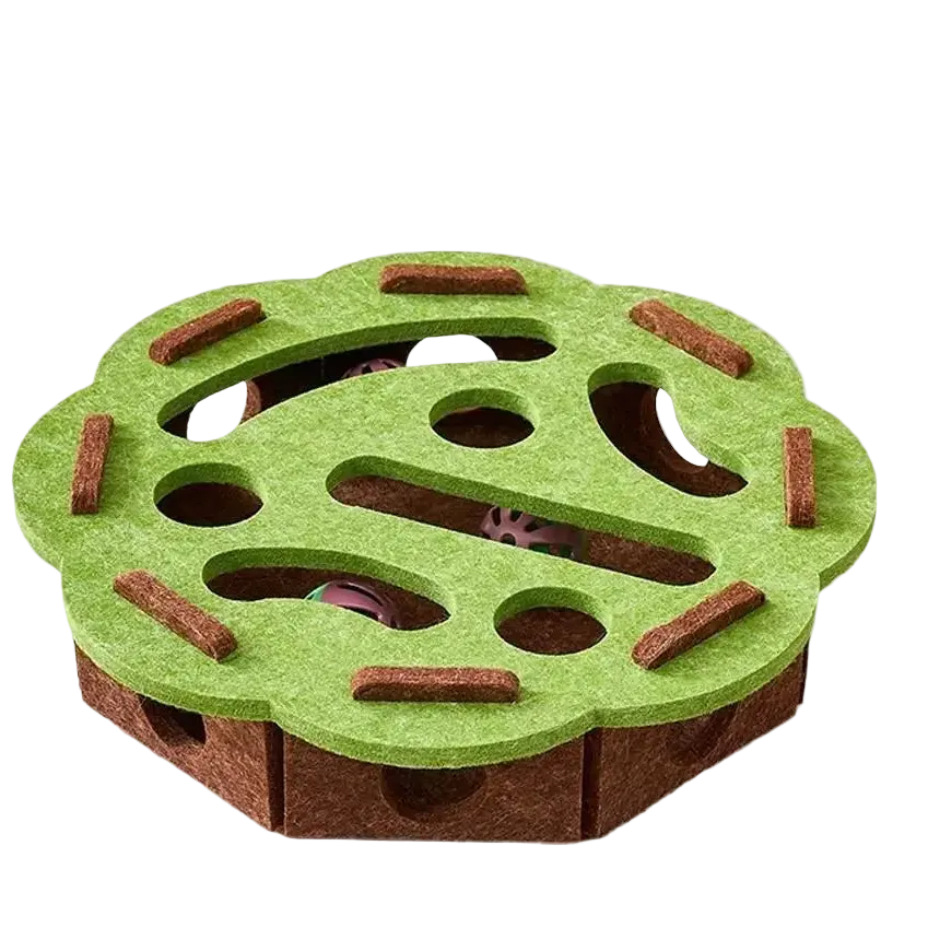 Cat Puzzle Treat Ball - Interactive Food Dispenser Toy